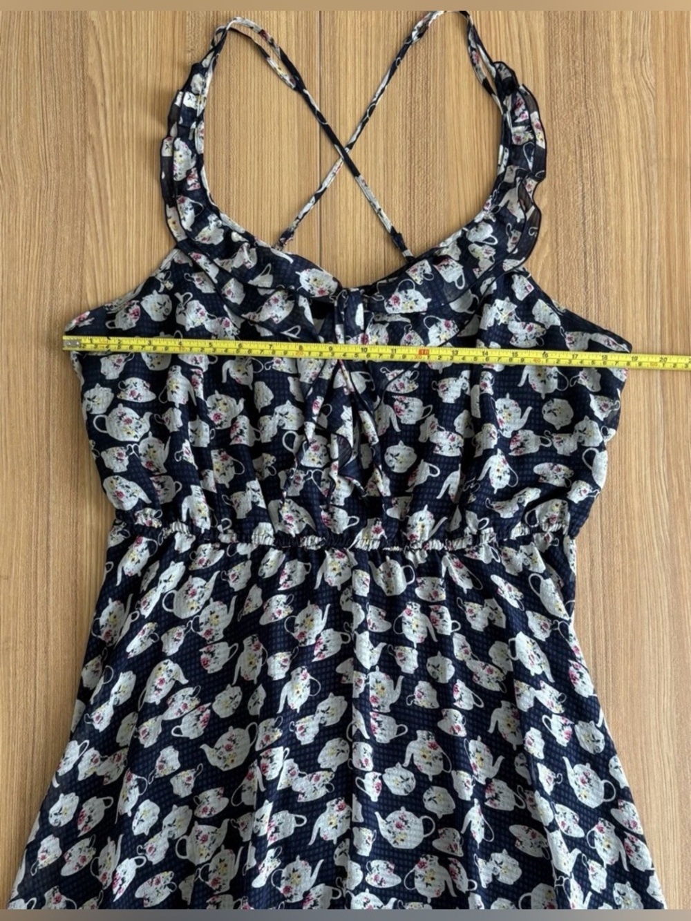 Disney Collection LC Lauren Conrad Teapot Chiffon Dress XXL Whimsical Feminine - Picture 9 of 11